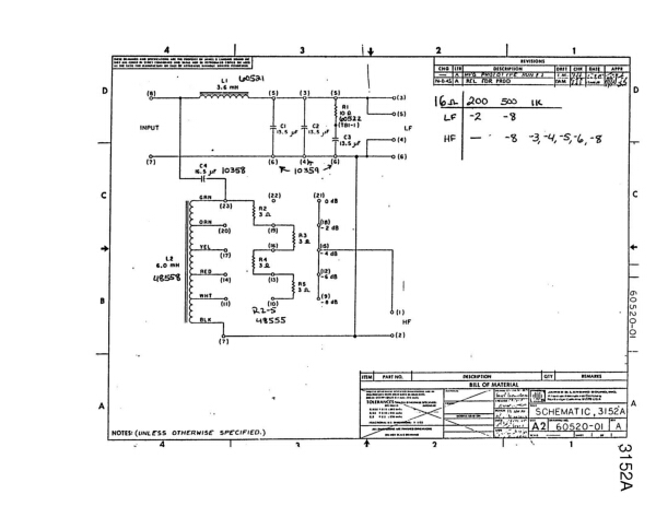 JBL - 3152A Network (4670, 4670A, 4675, 4676-1, 4676-2, 4676A-1, 4676A ...